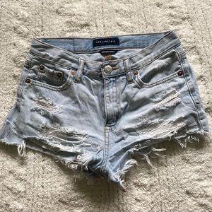 Aero high rise jean shorts
